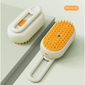 Cat Steam Brush Steamy Dog Brush 3 In 1 Electric Spray Cat Hair Brushes For Massage Pet Grooming Comb Hair Removal Combs Pet Products (Option: Milk coffee-USB)