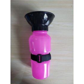 Pet Dog Drinking Water Bottle Sports Squeeze Type Puppy Cat Portable Travel Outdoor Feed Bowl Drinking Water Jug Cup Dispenser (Option: Pink-21.5x10.5x10.5CM)